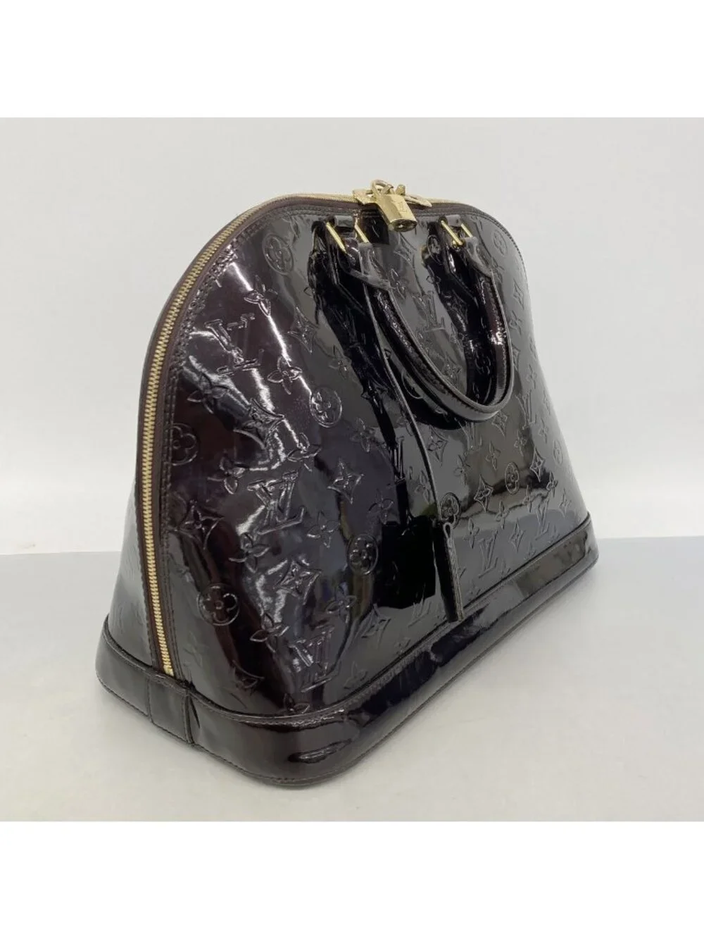 Louis Vuitton Handbag Vernis Alma GM Amarante